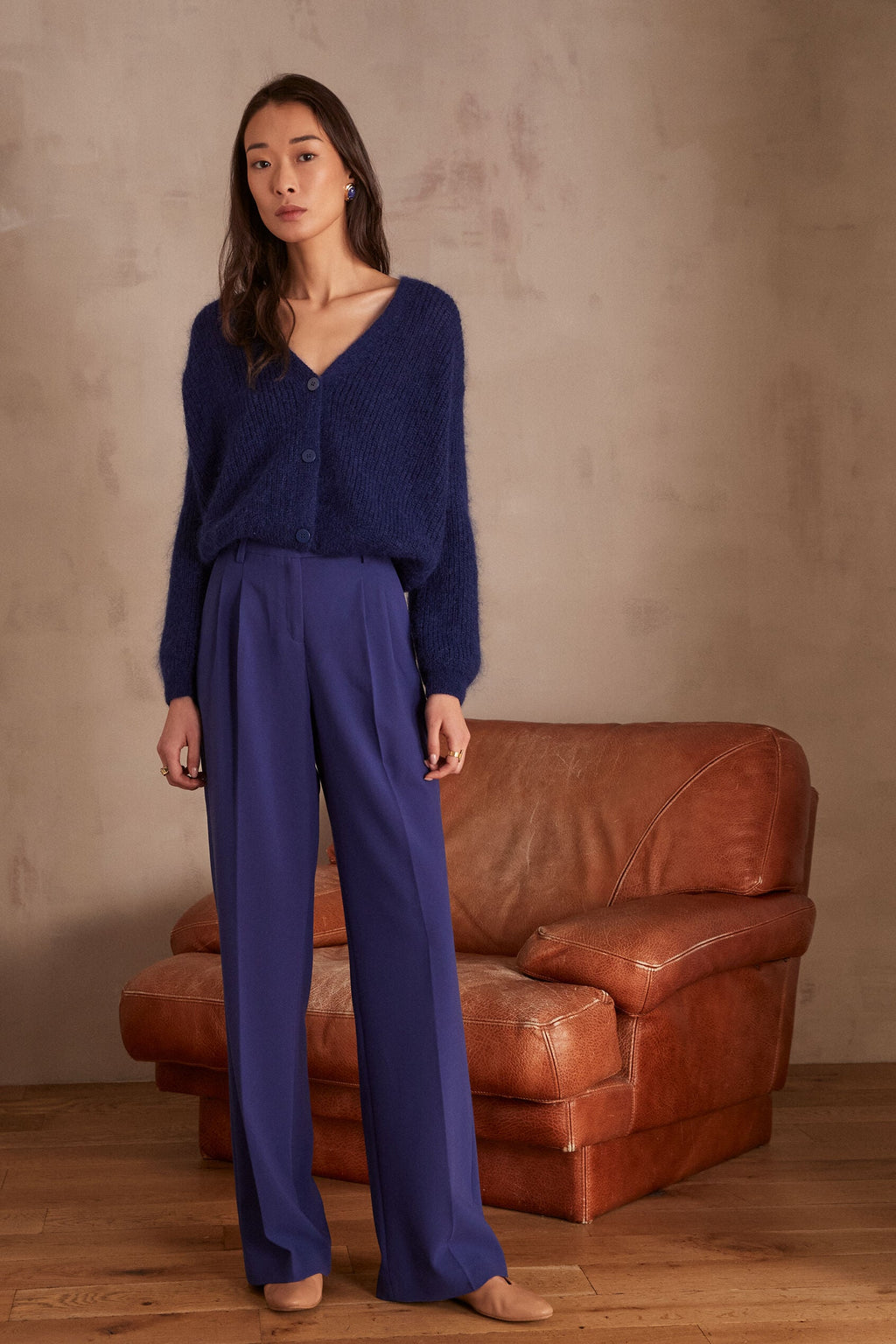 Benji Plain Trousers - Royal Blue