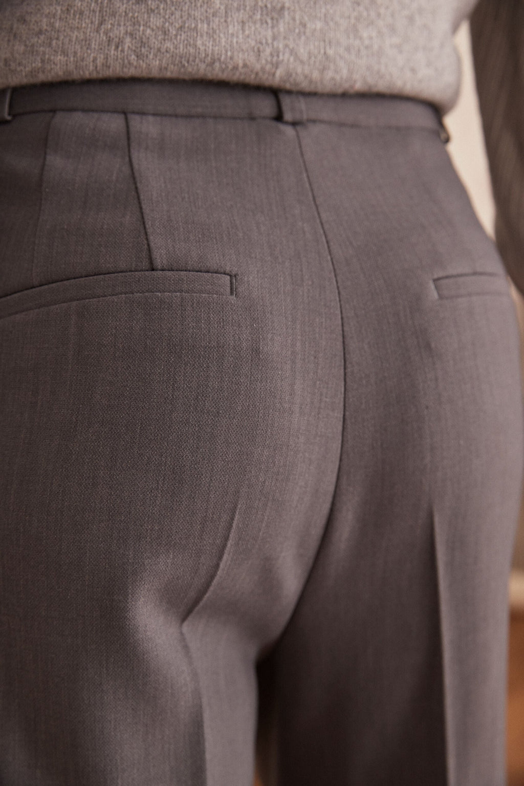 Ben Plain Trousers - Light Mottled