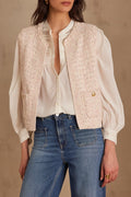 Steffie Bis Cardigan - Pale Pink