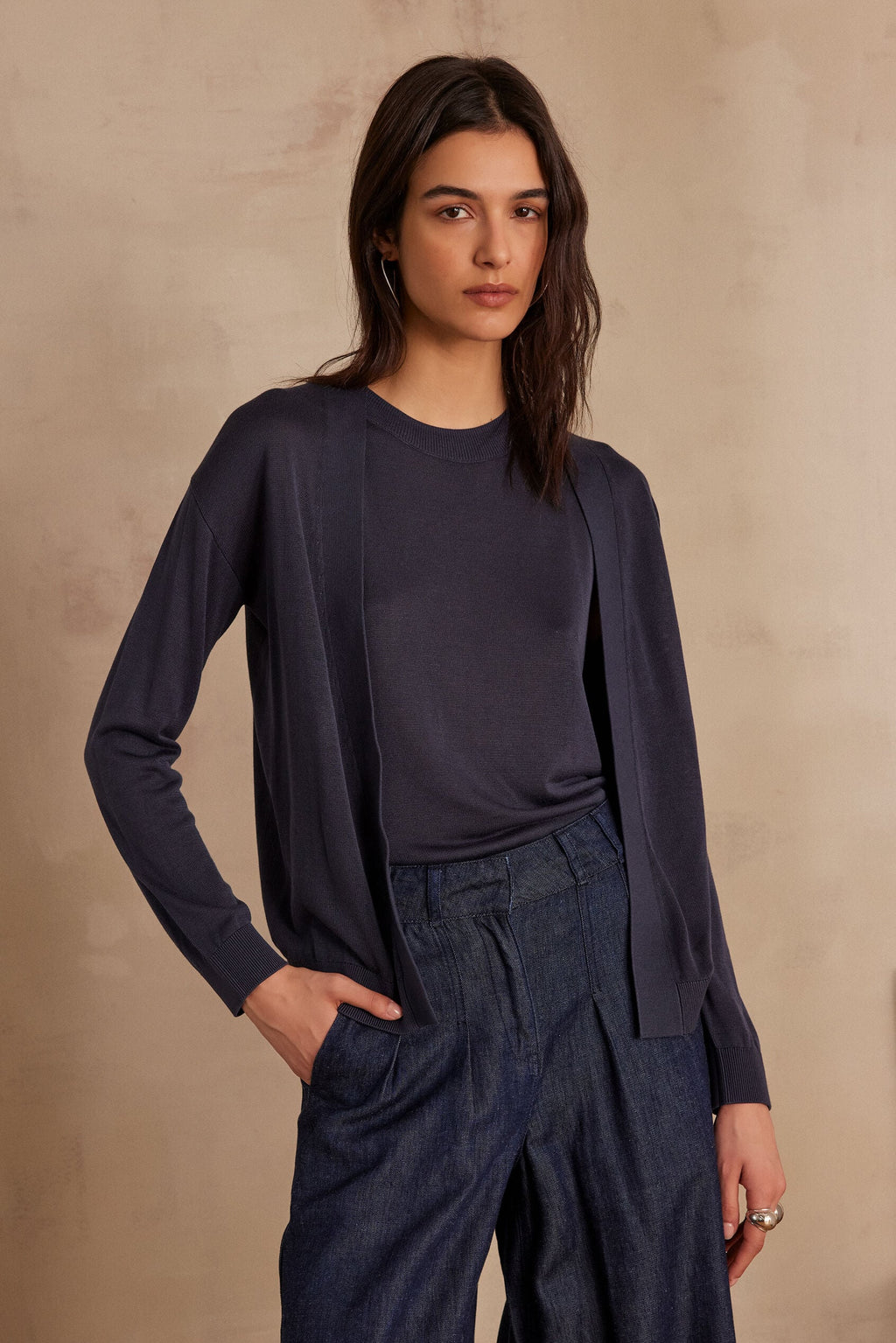 Lola Bis Cardigan - Charcoal