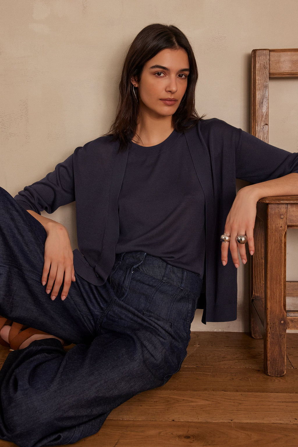 Lola Bis Cardigan - Charcoal