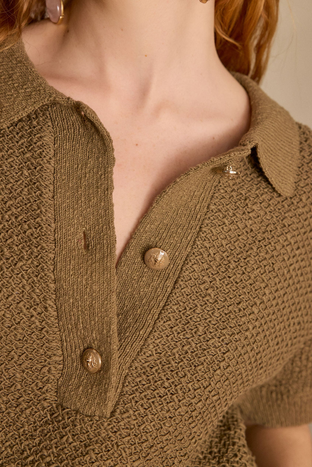 Selena Vest Top - Olive