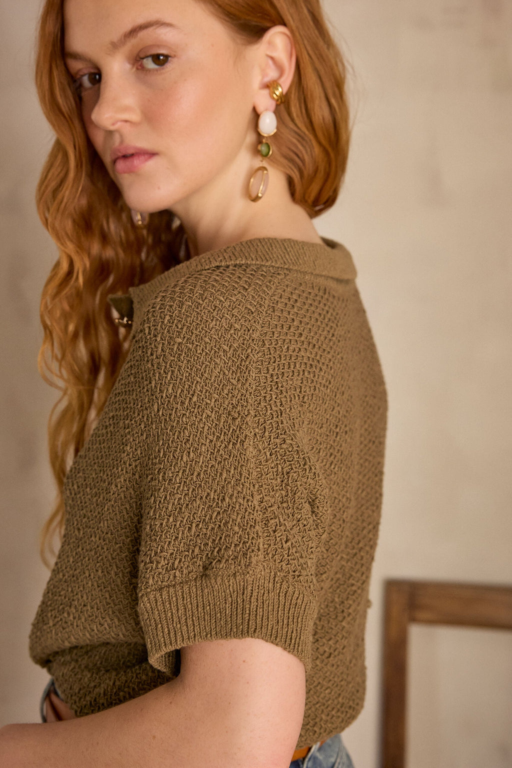 Selena Vest Top - Olive