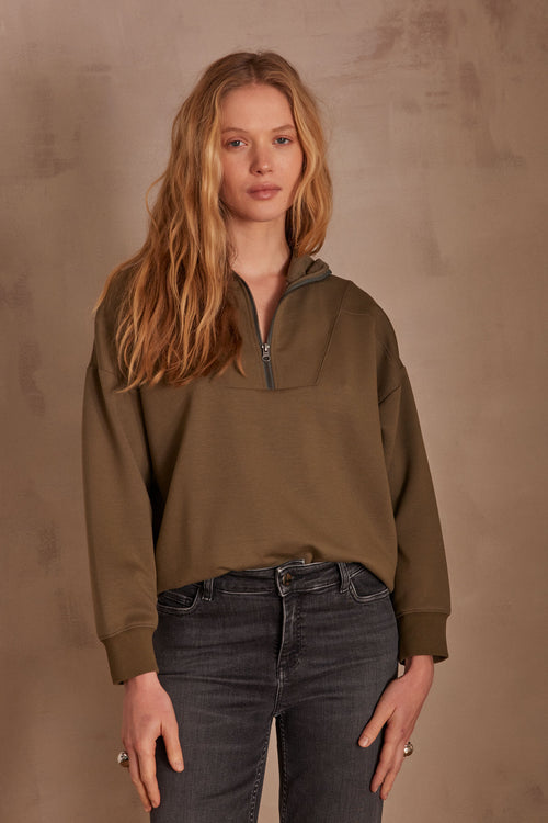 Sweatshirt Tony - Kaki