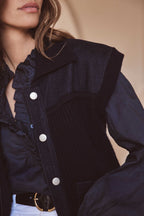 Gilet/Cardigan Soan - Encre