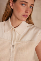 Soan Waistcoat/Cardigan - Cream