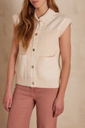 Soan Waistcoat/Cardigan - Cream