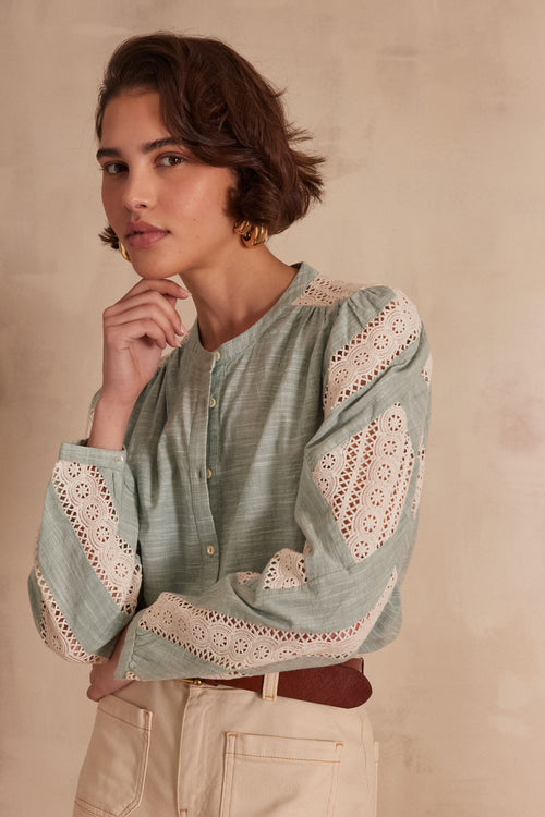 Cathel Blouse - Mint