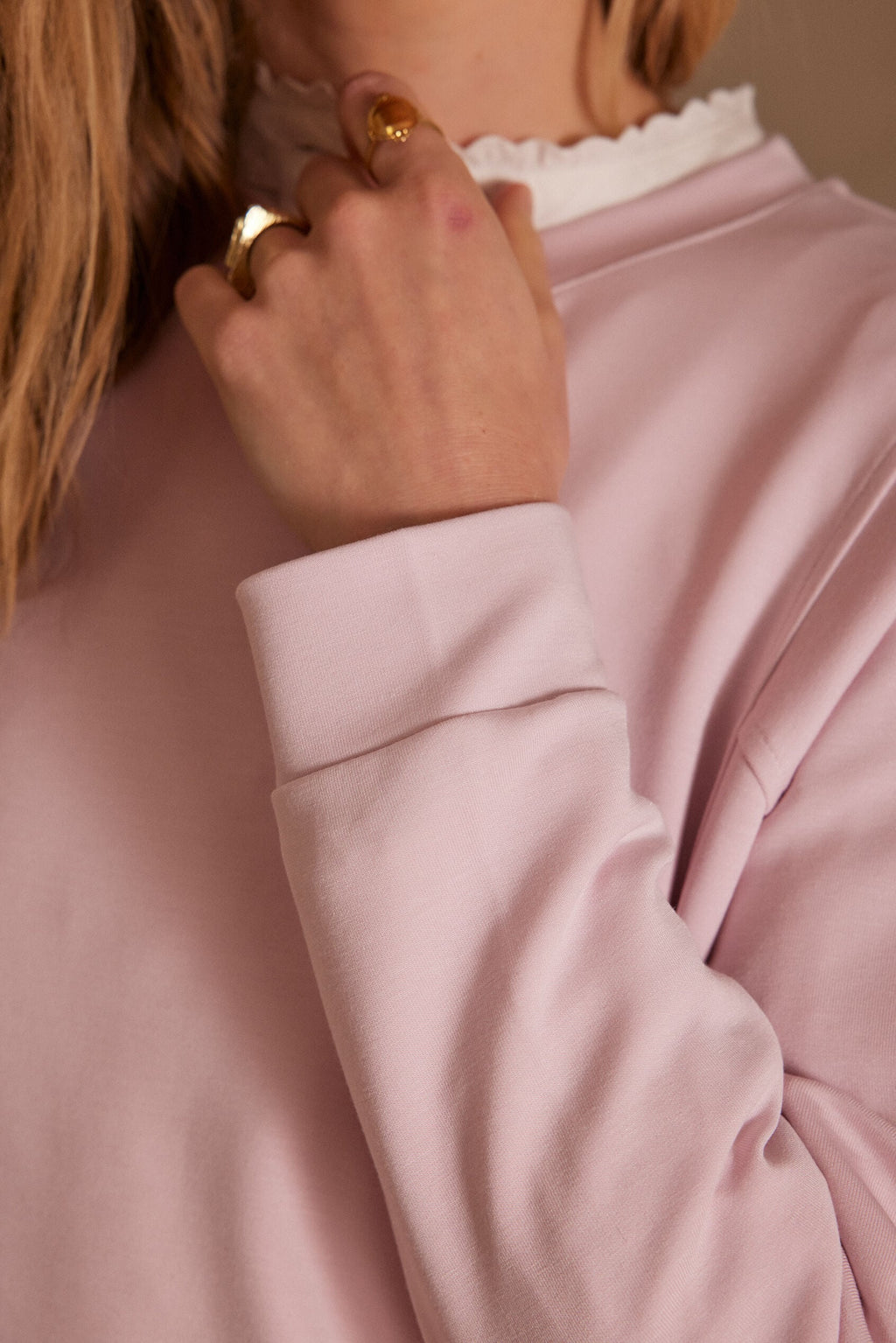 Sweatshirt Alicia - Rose Pâle