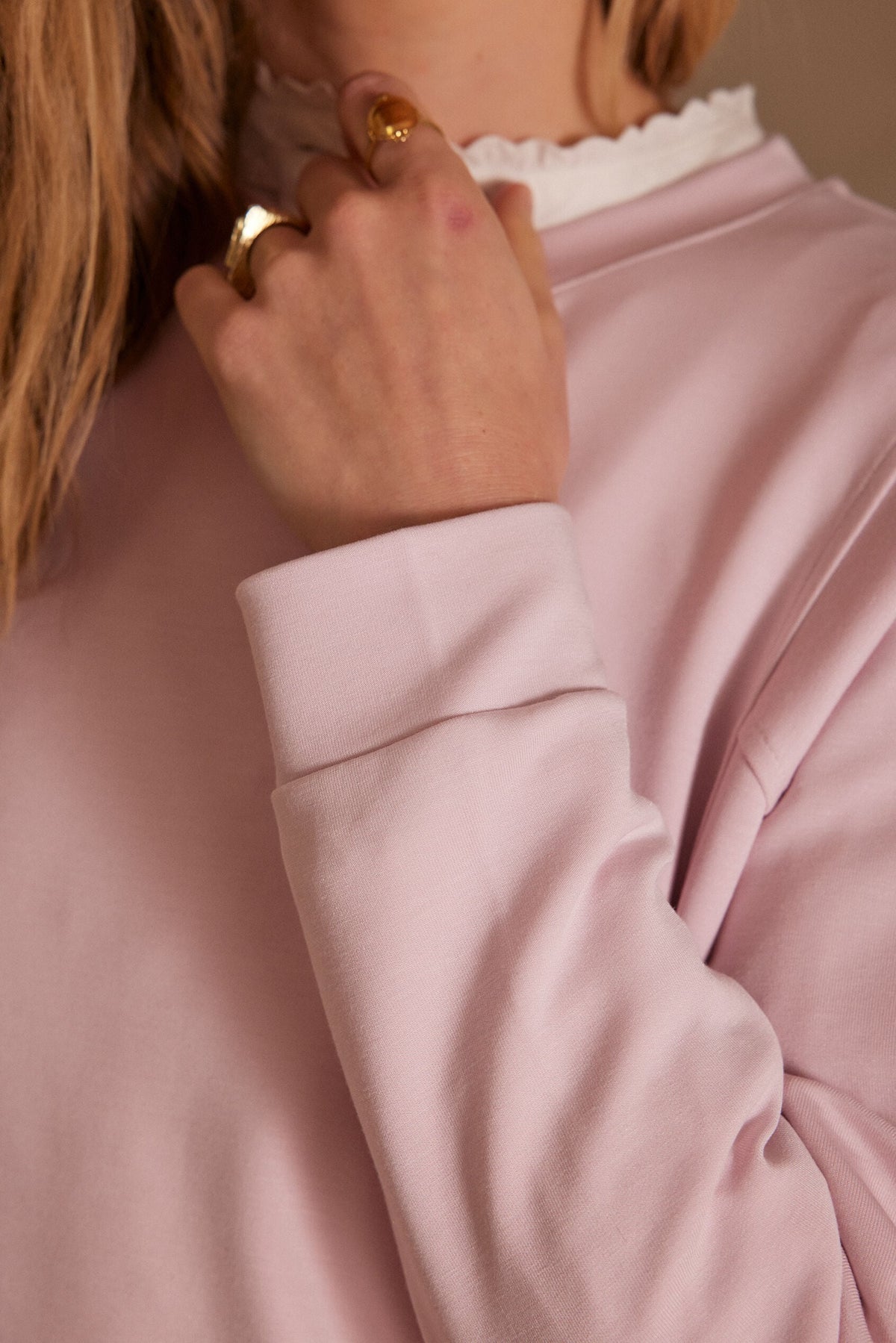 Sweatshirt Alicia - Rose Pâle