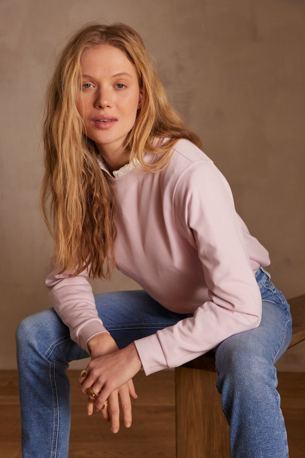 Sweatshirt Alicia - Rose Pâle