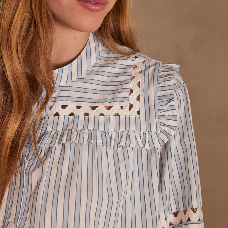 Pacific Blouse - Light Indigo