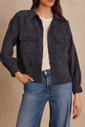 Clara Velvet Blouse - Blue