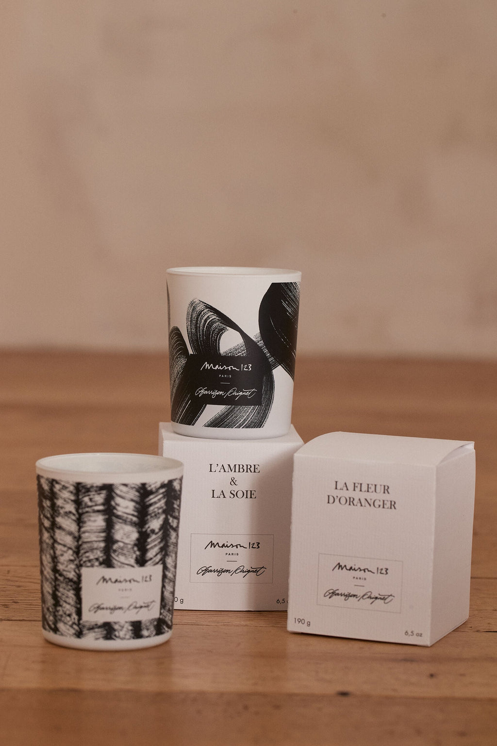 Amber - Silk - White Candle