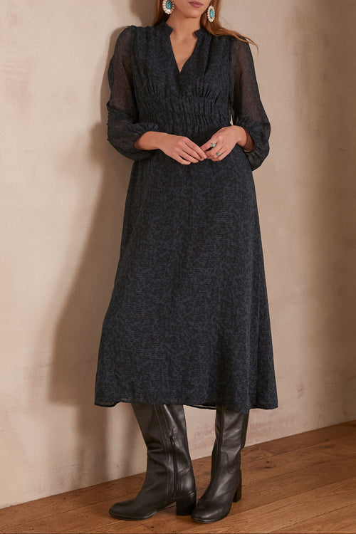 Lara Dress - Navy