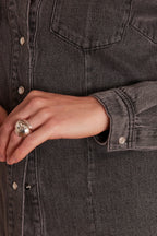 Chemisier Bloum Denim Gris - Chine Moyen