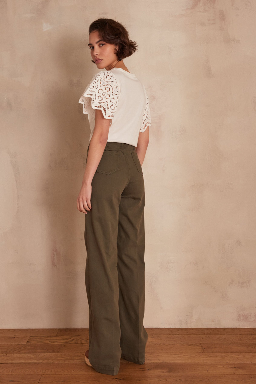Luna Overdyed Trousers - Khaki