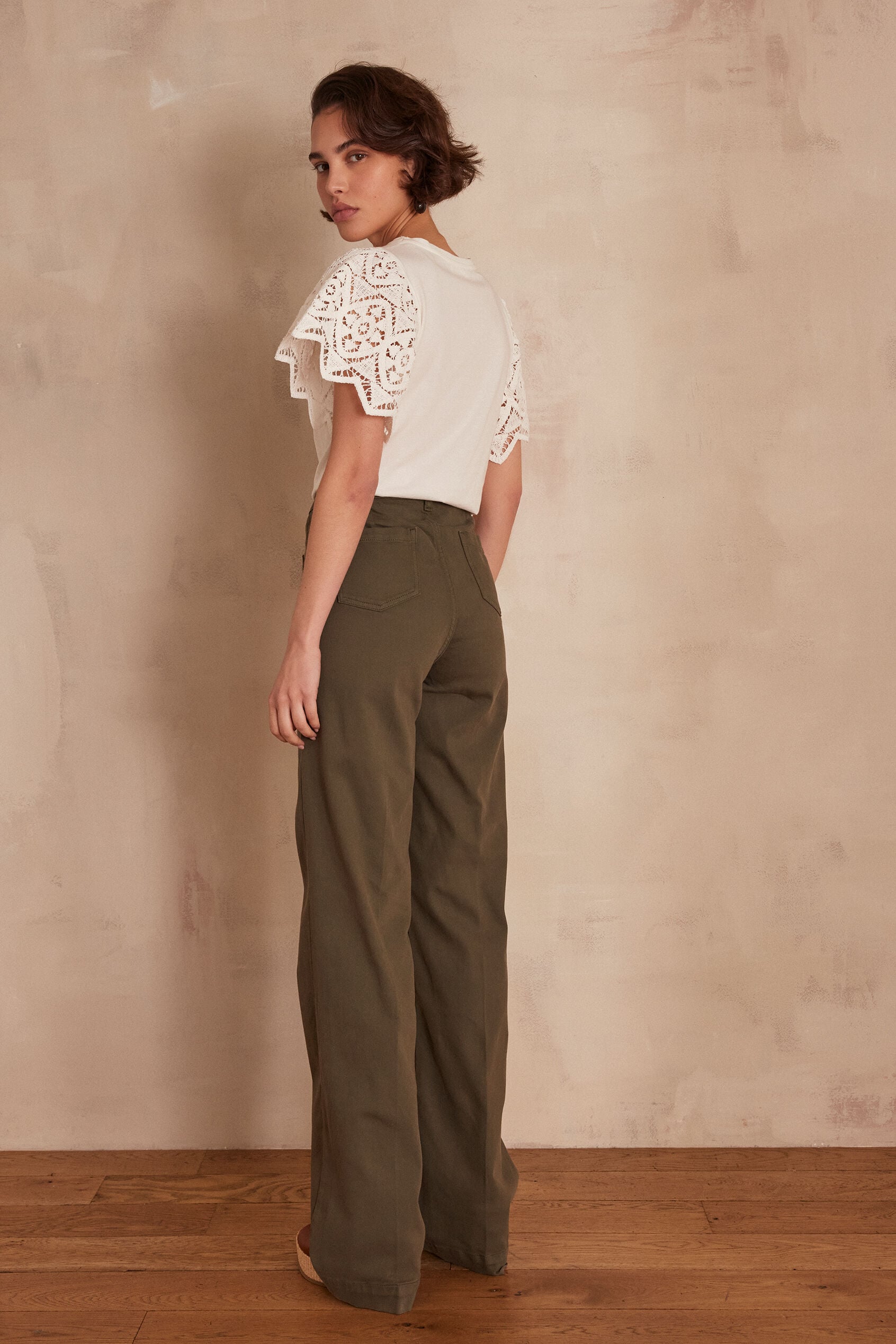 Luna Overdyed Trousers - Khaki