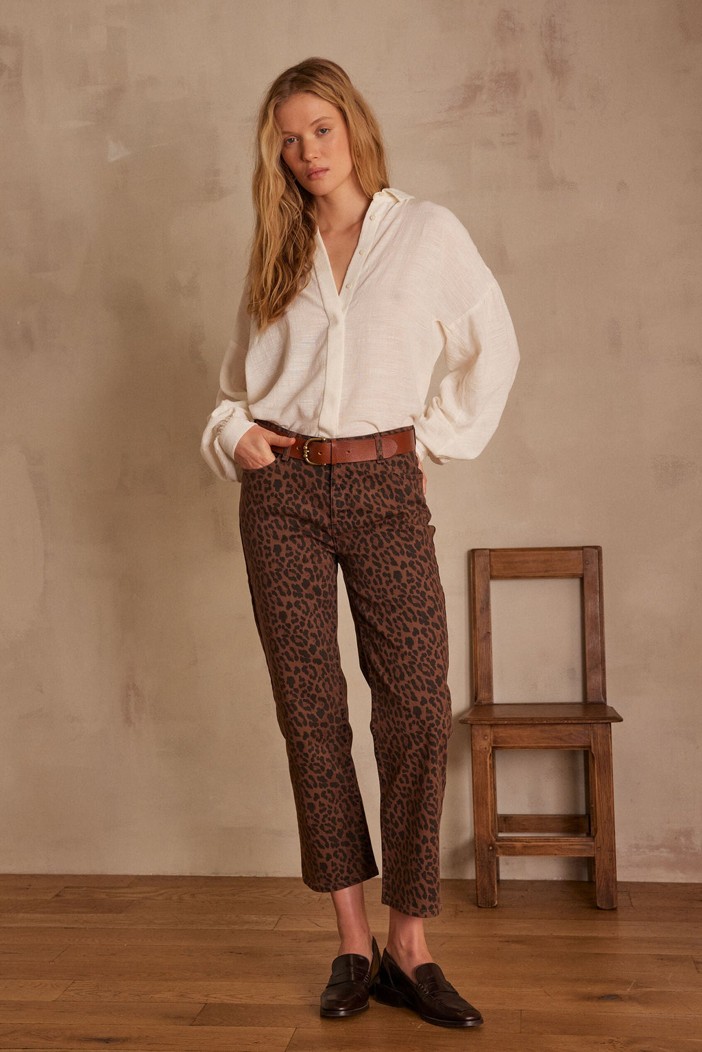Louisy Cropped Trousers - Chocolate
