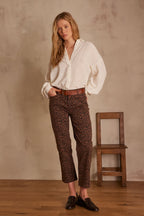Louisy Cropped Trousers - Chocolate