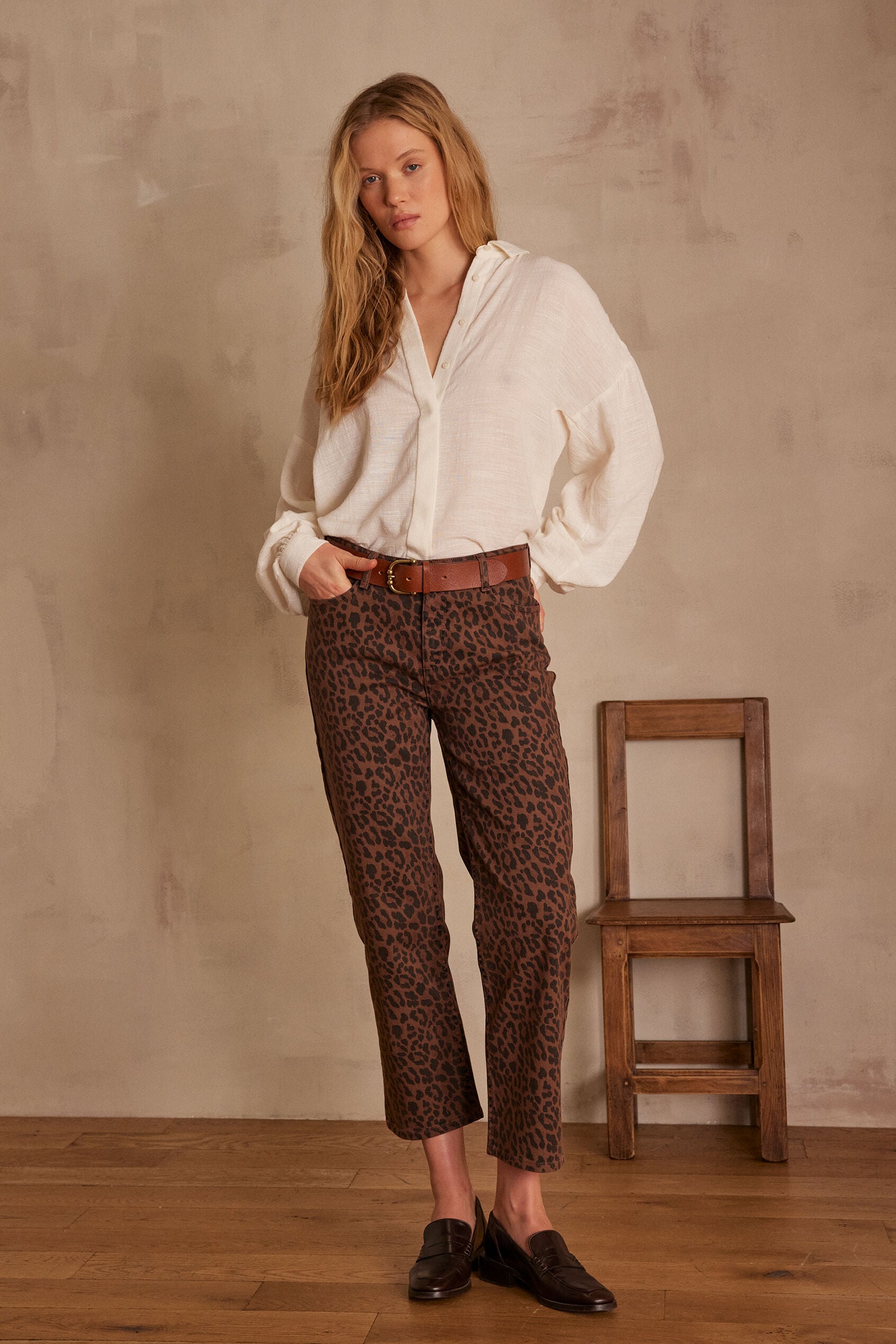 Louisy Cropped Trousers - Chocolate