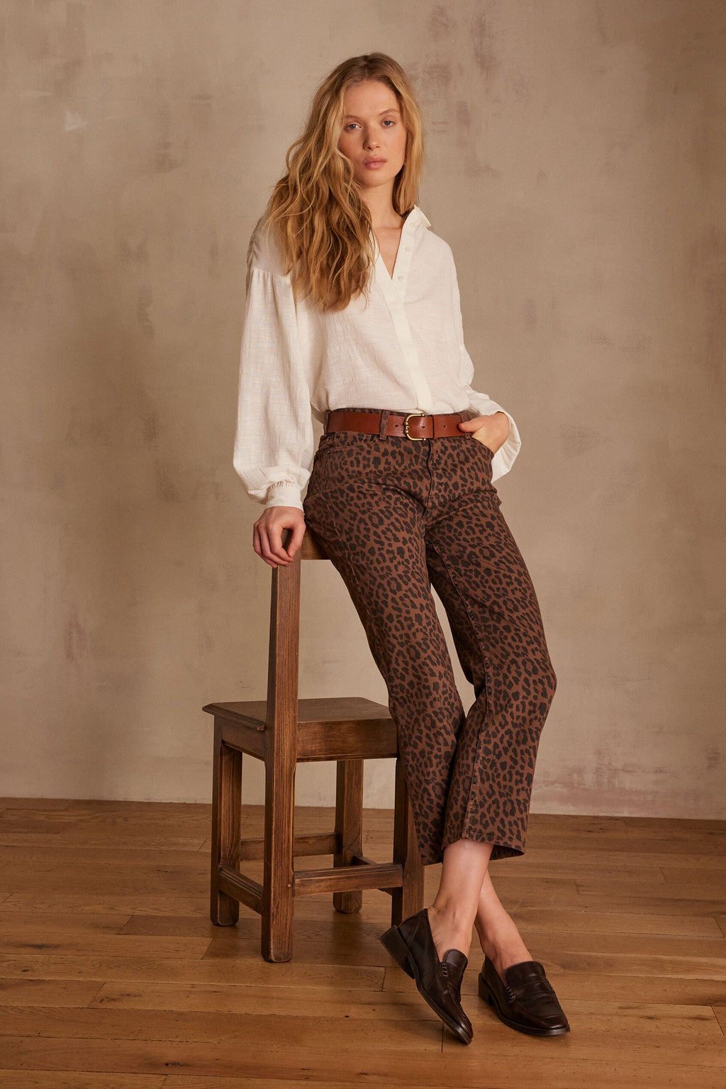Louisy Cropped Trousers - Chocolate