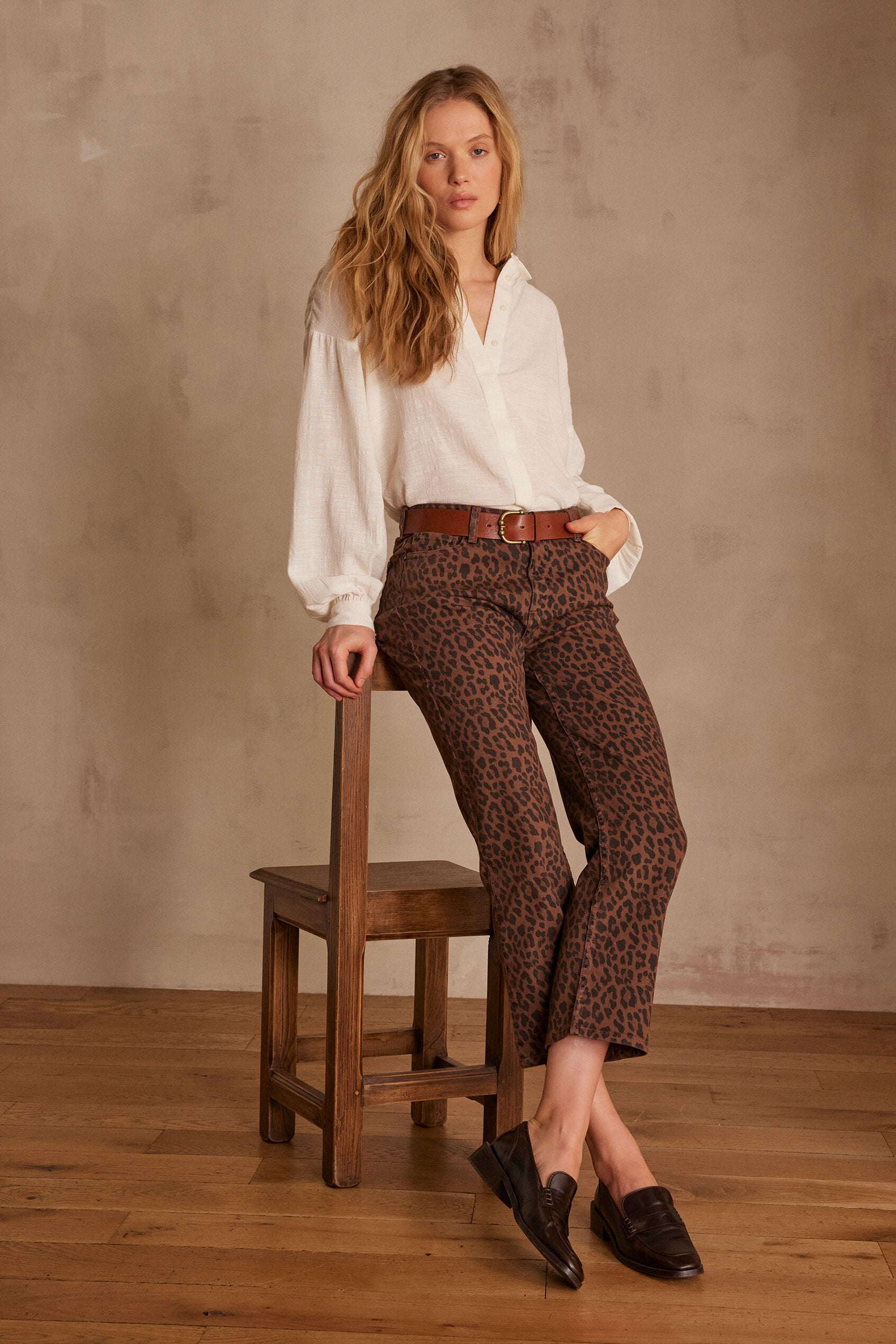 Louisy Cropped Trousers - Chocolate