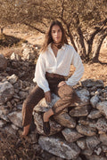 Louisy Cropped Trousers - Chocolate