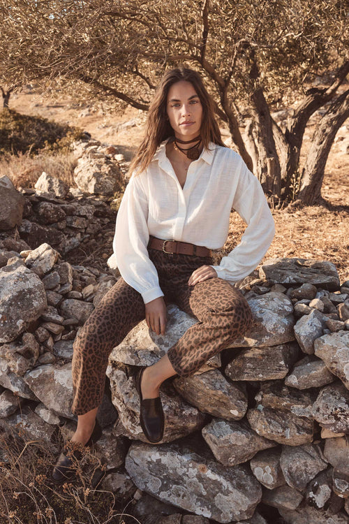 Pantalon Louisy - Chocolat