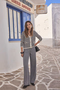 Pantalon Sandy Bis Wide Leg - Chine Moyen