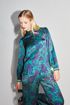 La camisa Darline Magic Paisley verde