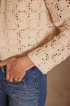 Neil Macramé Jacket - Ecru