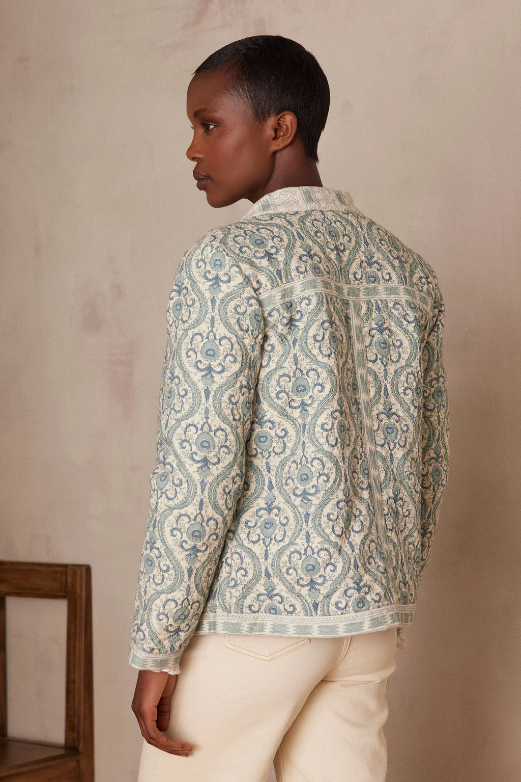 Chiara Printed Jacket - Mint