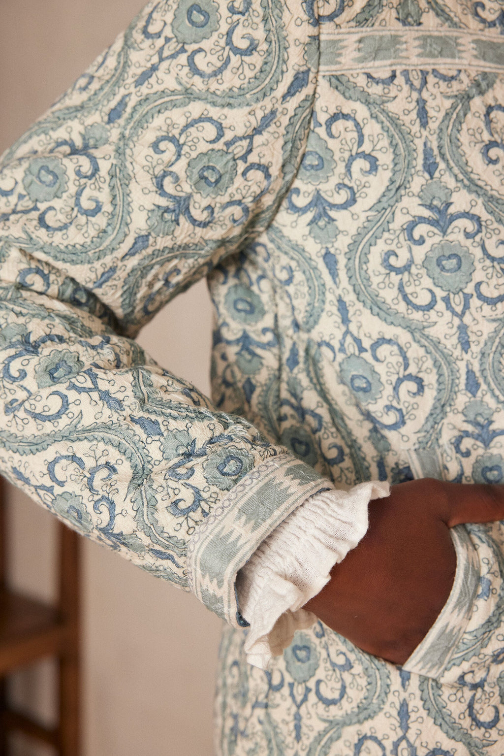 Chiara Printed Jacket - Mint
