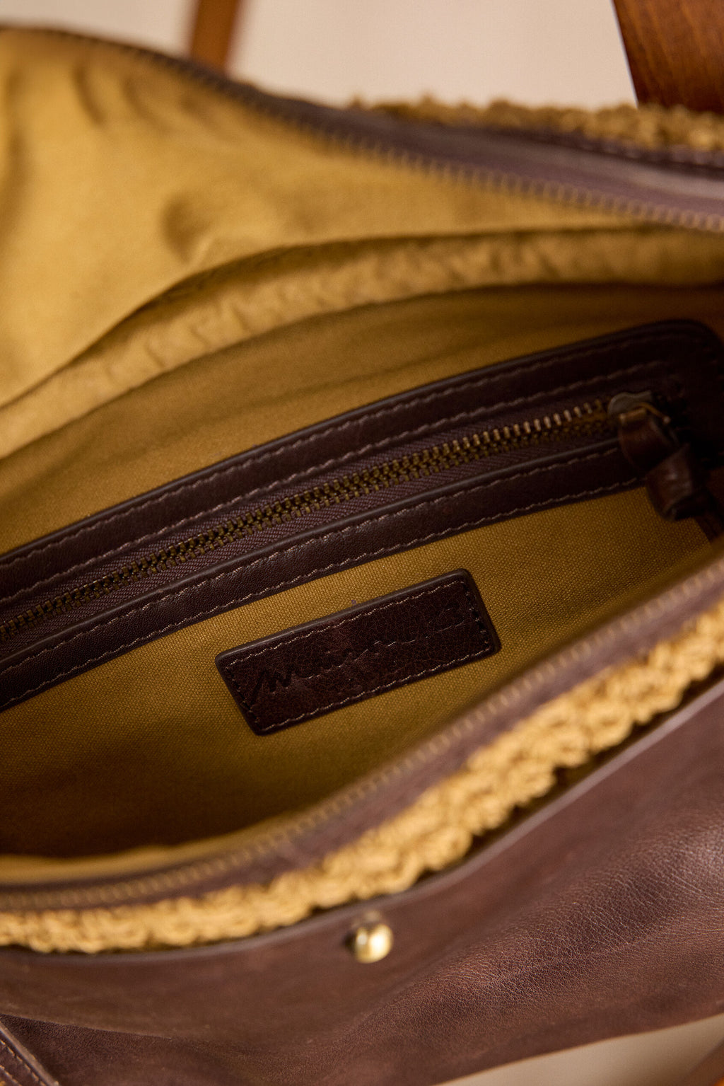Gabriel Small XL Jute Belt Bag - Chocolate
