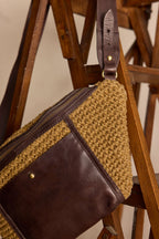Gabriel Small XL Jute Belt Bag - Chocolate
