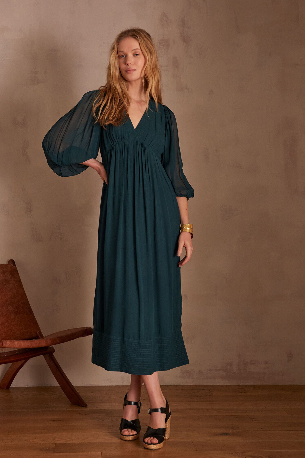 Flou Livia - Vert Sapin