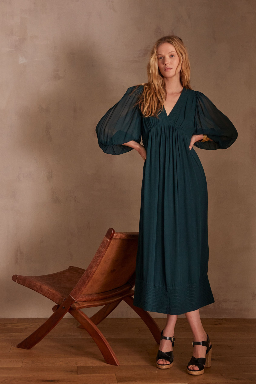 Flou Livia - Vert Sapin