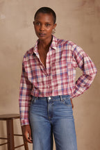 Passy Checked Shirt - Dark Pink