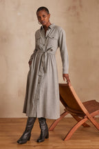 Laurie Flowing Dress - Light Heather