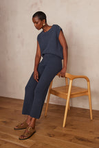 Brandon Knit Trousers - Charcoal