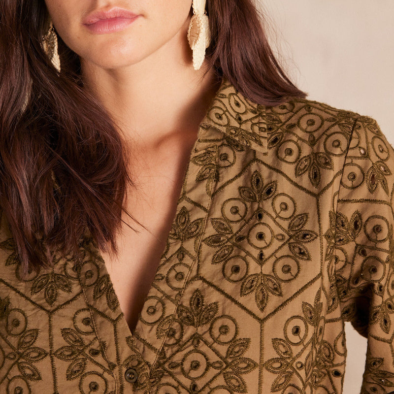 Vestido Lise - Caqui