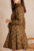 Vestido Lise - Caqui
