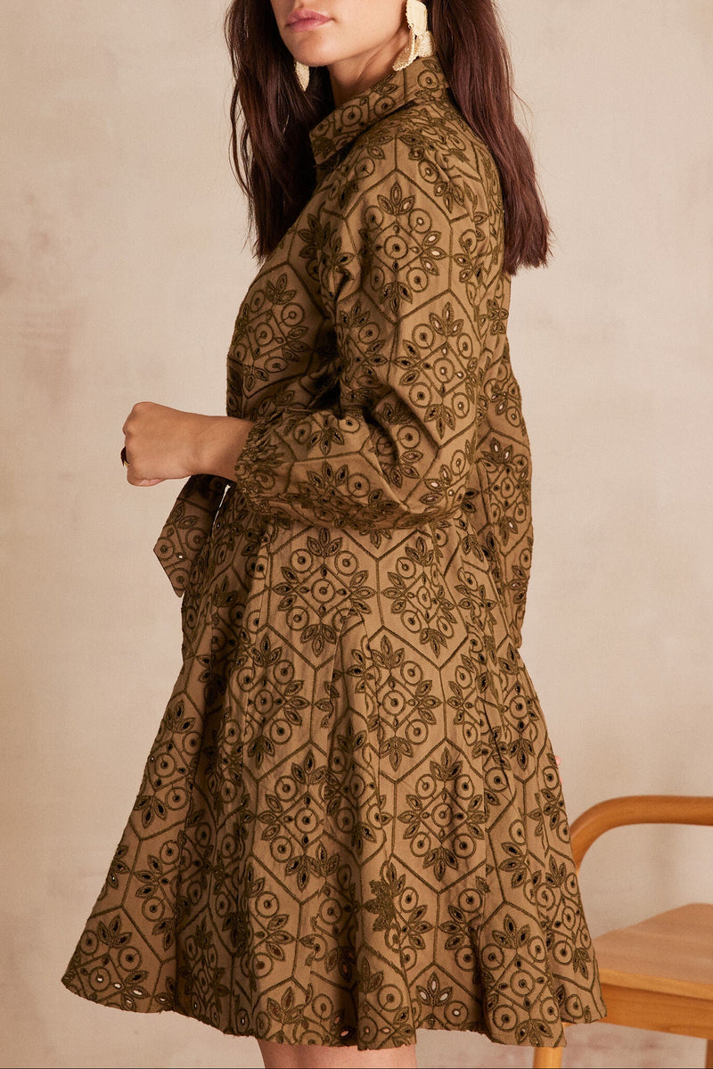 Vestido Lise - Caqui