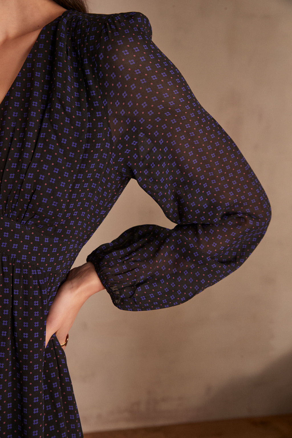 Flou Lauriane Printed - Navy