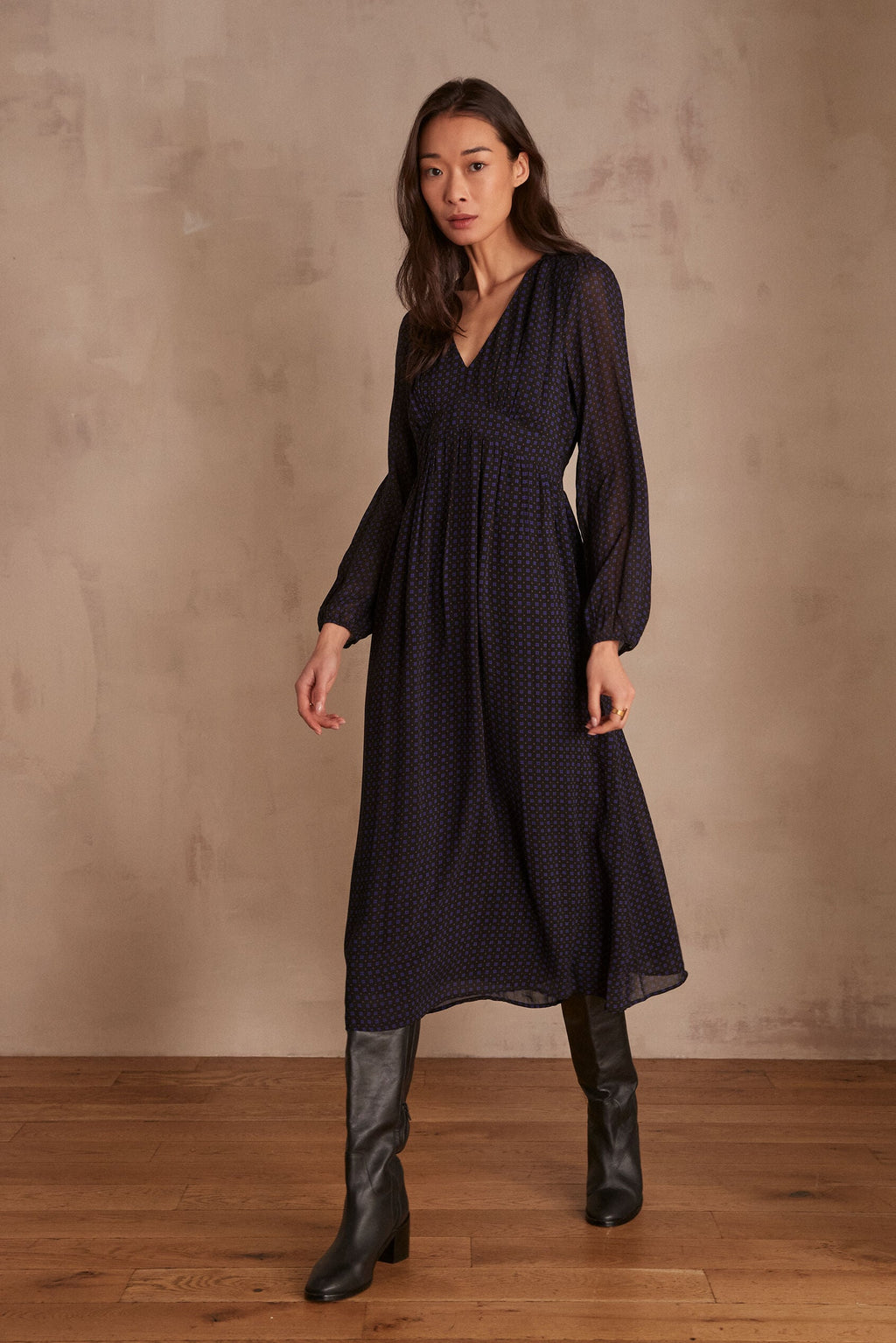 Flou Lauriane Printed - Navy