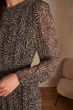 Flowing Lorys Printed - Black