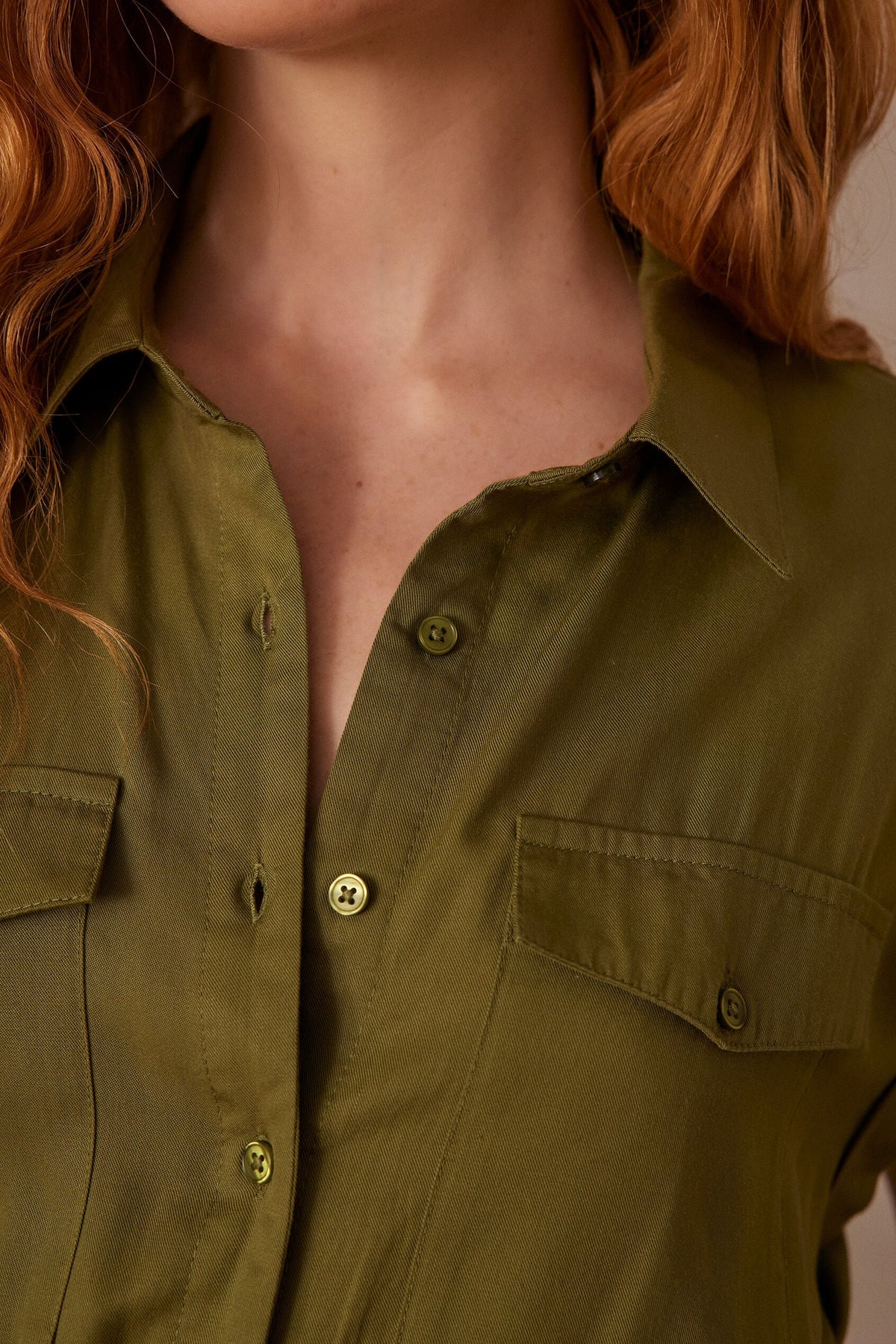 Leslie Dungaree Jumpsuit - Olive