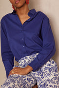 Pinky Plain Blouse - Royal Blue