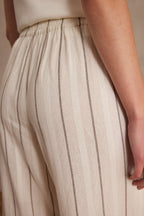 Prince Striped Trousers - Ecru